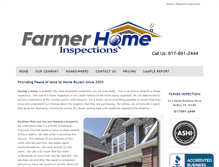 Tablet Screenshot of farmerinspections.com